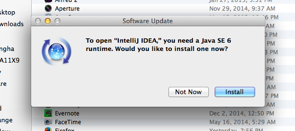 alert to download Java