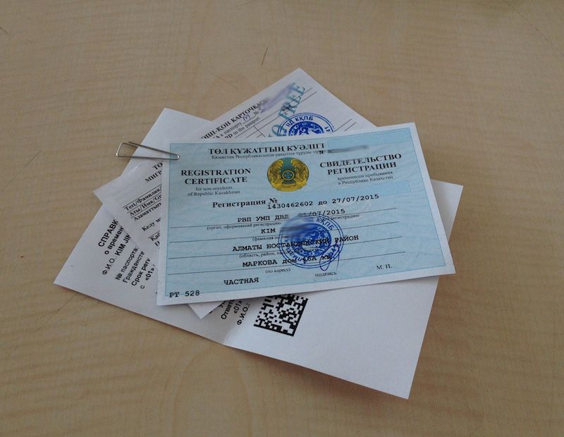 Registration at Almaty