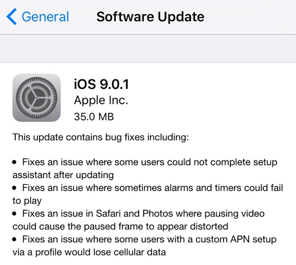 iOS9.0.1