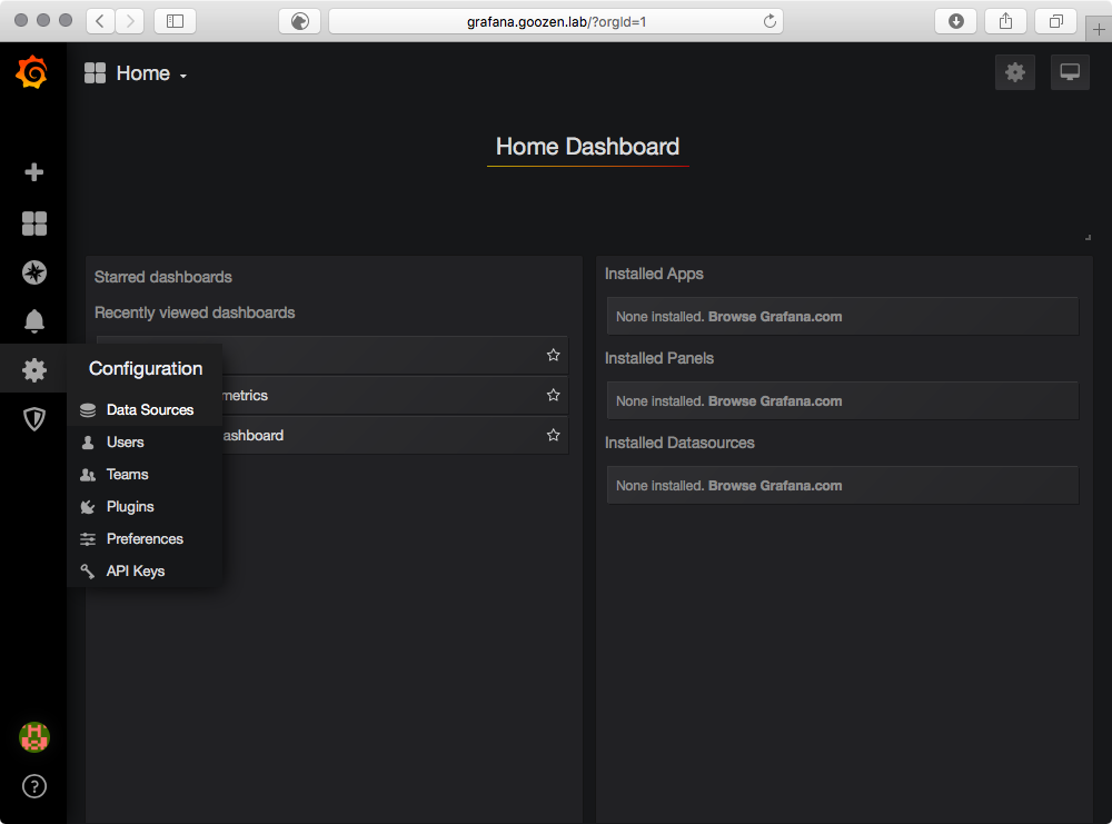 Grafana Datasource Settings