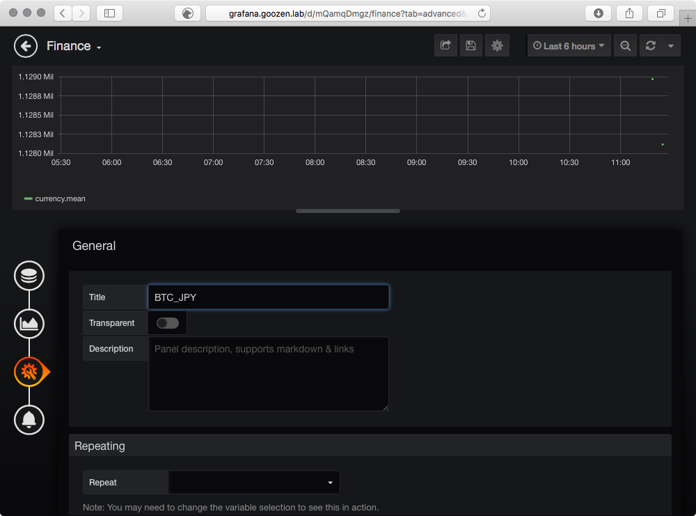 Grafana Graf Settings