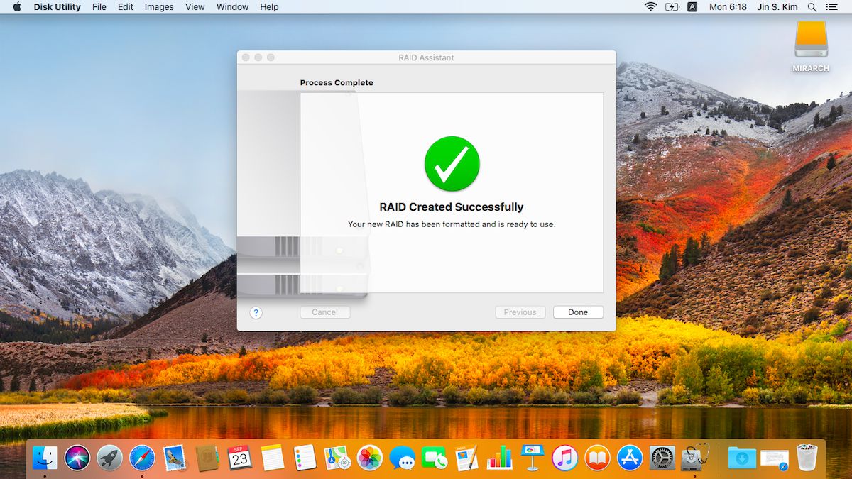 Software Raid on DiskUtility