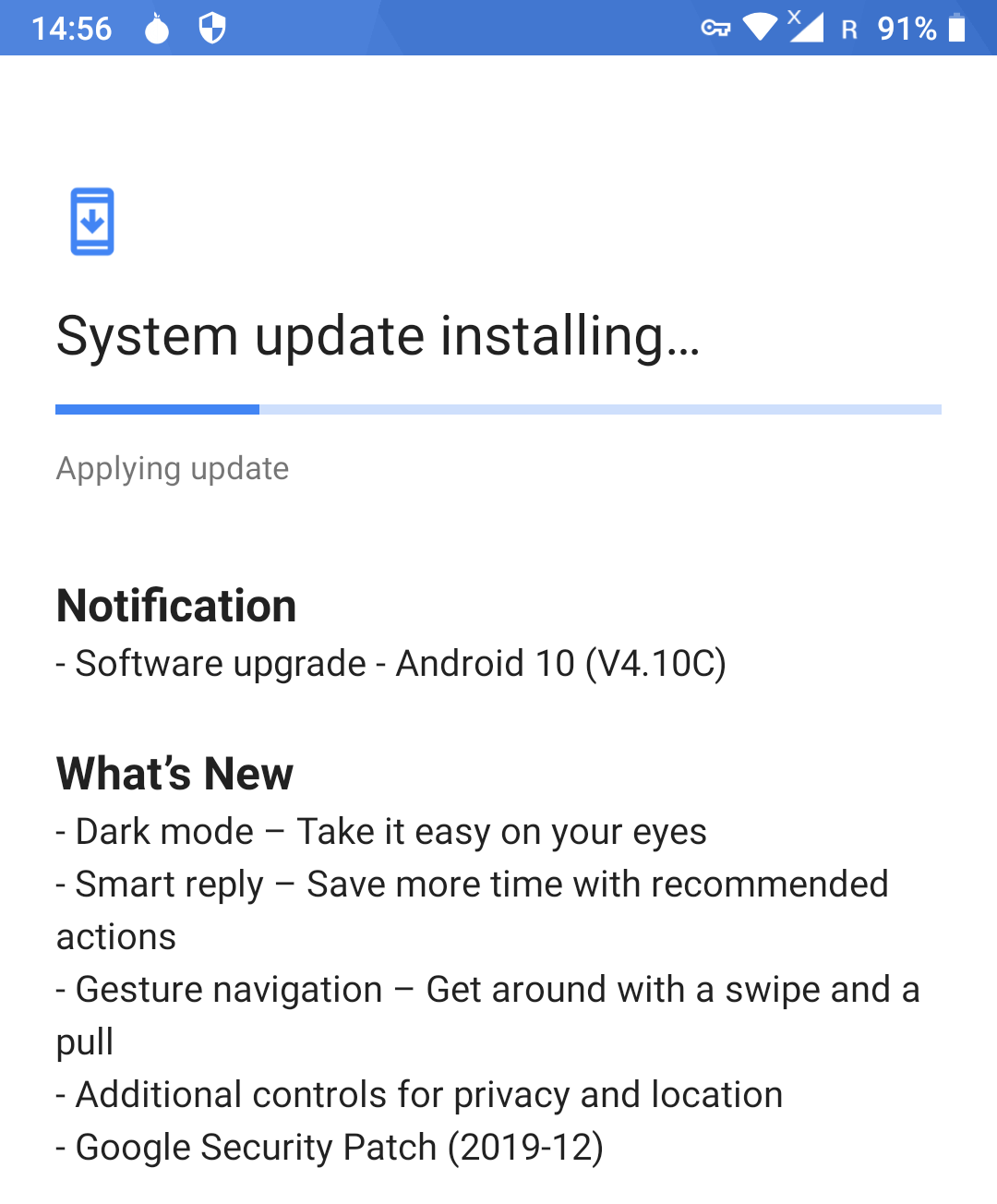 Android 10 Update