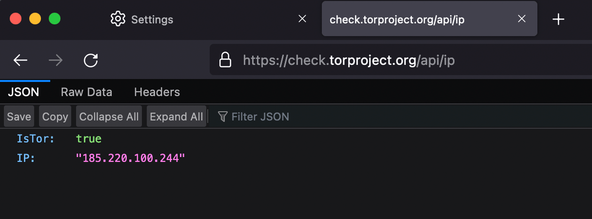 Firefox with tor
