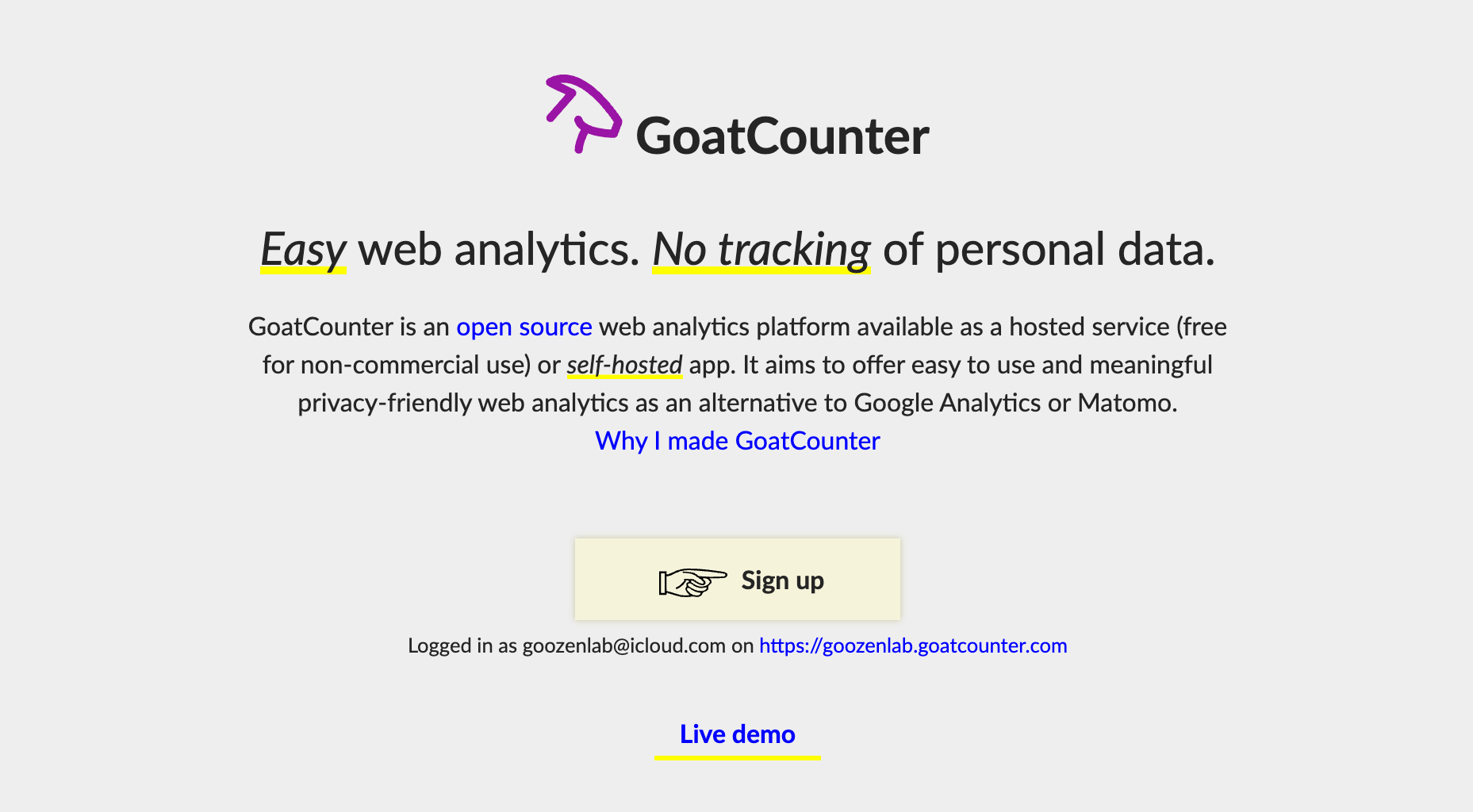 GoatCounter