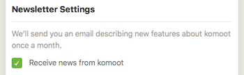 Komoot Settings：設定